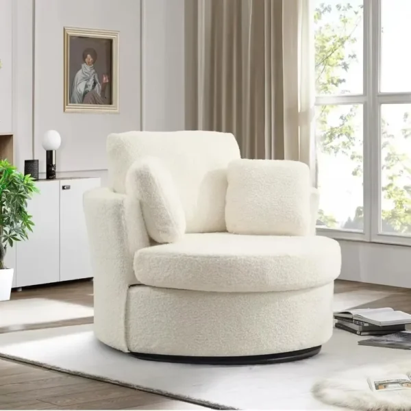 Balboa Swivel Chair Dupe - Tomlyly Comfy Round Swivel Chair