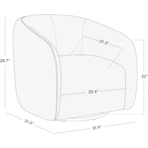 Cb2 Swivel Chair Dupe - Tomlyly Swivel Chair TLL92626 2