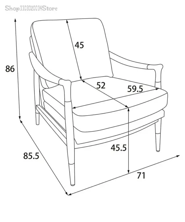 Arhaus Fisher Chair Dupe - Tomlyly Fisher Chair TLL7695 8