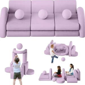 Nugget Couch Dupe - Tomlyly Kids Play Couch 16PCS TLL004