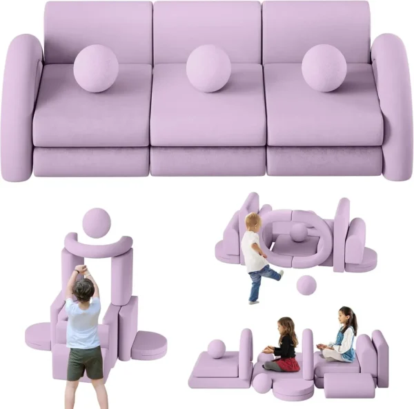 Nugget Couch Dupe - Tomlyly Kids Play Couch 16PCS TLL004