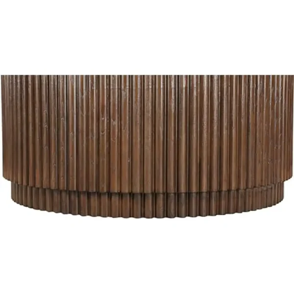 Arhaus Finnley Round Coffee Table Dupe - Tomlyly Finnley Round Coffee Table Rich Dark Brown 5