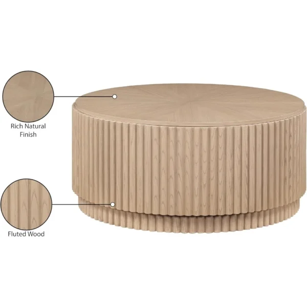 Arhaus Finnley Round Coffee Table Dupe - Tomlyly Finnley Round Coffee Table TLL3021 6