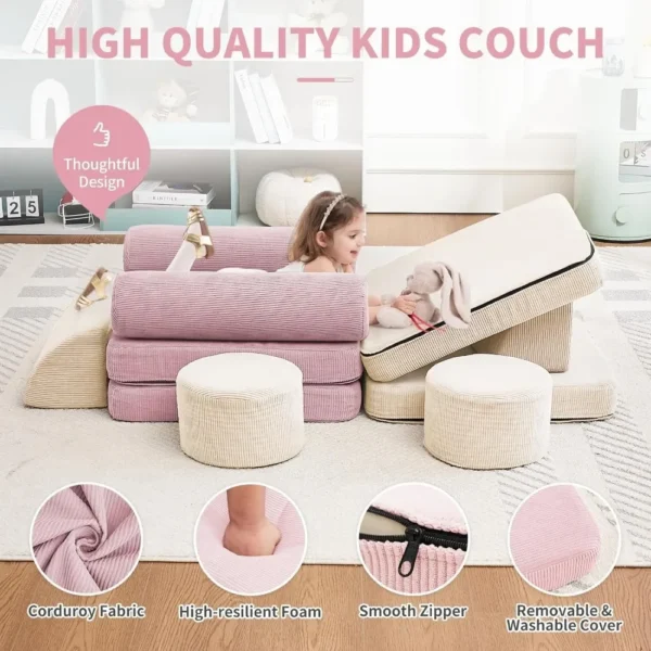 Nugget Couch Dupe - Tomlyly Kids Play Couch 10PCS TLL011 5