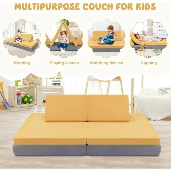 Nugget Couch Dupe - Tomlyly Kids Couch 6-Piece TLL012 5