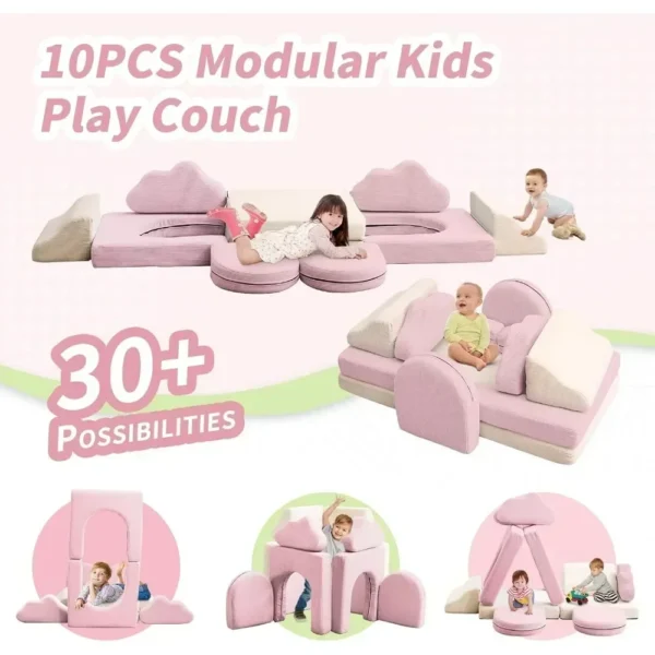 Nugget Couch Dupe - Tomlyly Kids Play Couch 10PCS TLL010 3